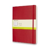 Zápisník Moleskine - měkké desky, XL, čistý - červený Zápisník Moleskine - měkké desky, XL, čistý - červený