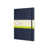 Zápisník Moleskine - měkké desky, XL, čistý - modrý Zápisník Moleskine - měkké desky, XL, čistý - modrý