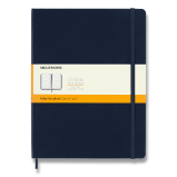 Zápisník Moleskine - tvrdé desky, XL, linkovaný - modrý Zápisník Moleskine - tvrdé desky, XL, linkovaný - modrý