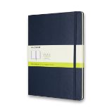 Zápisník Moleskine - tvrdé desky, XL, čistý - modrý Zápisník Moleskine - tvrdé desky, XL, čistý - modrý
