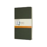 Sešity Moleskine Cahier, L, linkované, 3 ks - tm. zelené - Sešity Moleskine Sešity 3 ks zelené L, linkované