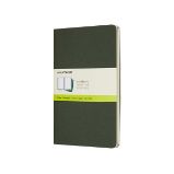 Sešity Moleskine Cahier, L, čisté, 3 ks - tm. zelené Sešity Moleskine Cahier, L, čisté, 3 ks - tm. zelené