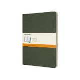Sešity Moleskine Cahier, XL, linkované, 3 ks - tm. zelené - Sešity Moleskine Sešity 3 ks zelené XL, linkované