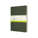Sešity Moleskine Cahier, XL, čisté, 3 ks - tm. zelené - Sešity Moleskine Sešity 3 ks zelené XL, čisté