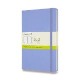 Zápisník Moleskine - tvrdé desky, L, čistý - nebesky modrý - Bloky a zápisníky do školy Moleskine Zápisník modrý světle L, čistý, tvrdý