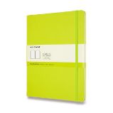 Zápisník Moleskine - tvrdé desky, XL, čistý - limetka Zápisník Moleskine - tvrdé desky, XL, čistý - limetka