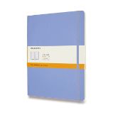Zápisník Moleskine - měkké desky, XL, linkovaný - nebesky modrý