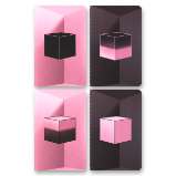 Sešity Moleskine Cahier Blackpink - S, čisté, 4 ks Sešity Moleskine Cahier Blackpink - S, čisté, 4 ks