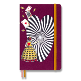 Zápisník Moleskine Alice in Wonderland - tvrdé desky, L, čistý