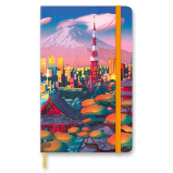 Zápisník Moleskine I am Tokyo - L, linkovaný - Linkované bloky Zápisník Moleskine I am Tokyo - L, linkovaný