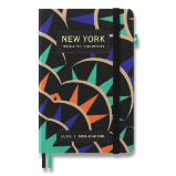 Zápisník Molesline LUXE New York - S, čistý/linkovaný
