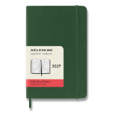 Diář Moleskine 2027 - měkké desky, S, denní, tmavě zelený Diář Moleskine 2027 - měkké desky, S, denní, tmavě zelený