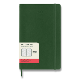 Diář Moleskine 2027 - měkké desky, L, denní, tmavě zelený Diář Moleskine 2027 - měkké desky, L, denní, tmavě zelený