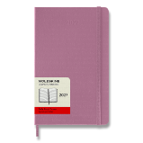 Diář Moleskine Colored Patterned 2027 - tvrdé desky, L, denní, růžový - Diáře podle dnů Diář Moleskine Colored Patterned 2027 - tvrdé desky, L, denní, růžový