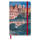 Zápisník Moleskine I am Amsterdam - L, linkovaný - Linkované bloky Zápisník Moleskine I am Amsterdam - L, linkovaný