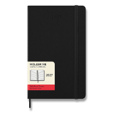 Diář Moleskine 2027 - tvrdé desky, L, denní, černý - Diáře podle dnů Diář Moleskine 2027 - tvrdé desky, L, denní, černý