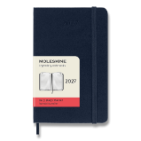 Diář Moleskine 2027 - tvrdé desky, S, denní, modrý