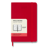 Diář Moleskine 2027 - měkké desky, S, denní, červený Diář Moleskine 2027 - měkké desky, S, denní, červený