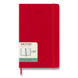Diář Moleskine 2027 - měkké desky, L, týdenní, červený Diář Moleskine 2027 - měkké desky, L, týdenní, červený