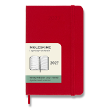 Diář Moleskine 2027 - tvrdé desky, S, týdenní, červený Diář Moleskine 2027 - tvrdé desky, S, týdenní, červený