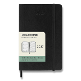 Diář Moleskine 2027 - měkké desky, S, týdenní, černý Diář Moleskine 2027 - měkké desky, S, týdenní, černý