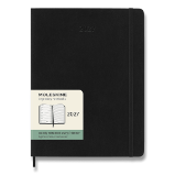 Diář Moleskine 2027 - měkké desky, XL, týdenní, černý - Diáře podle dnů Diář Moleskine 2027 - měkké desky, XL, týdenní, černý