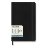 Diář Moleskine 2027 - měkké desky, L, měsíční, černý