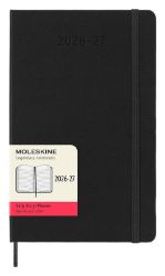 18měsíční diář Moleskine 2026-27 - tvrdé desky, L, denní, černý - Diáře podle dnů 18měsíční diář Moleskine 2026-27 - tvrdé desky, L, denní, černý
