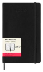 18měsíční diář Moleskine 2026-27 - měkké desky, L, denní, černý 18měsíční diář Moleskine 2026-27 - měkké desky, L, denní, černý