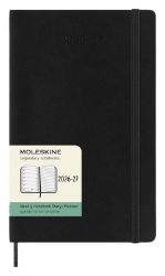 18měsíční diář Moleskine 2026-27 - měkké desky, L, týdenní, černý - Týdenní diáře 18měsíční diář Moleskine 2026-27 - měkké desky, L, týdenní, černý