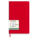 18měsíční diář Moleskine 2026-27 - měkké desky, L, týdenní, červený