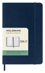 18měsíční diář Moleskine 2026-27 - měkké desky, S, týdenní, modrý - Diáře podle dnů 18měsíční diář Moleskine 2026-27 - měkké desky, S, týdenní, modrý