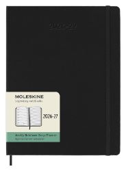 18měsíční diář Moleskine 2026-27 - tvrdé desky, XL, týdenní, černý 18měsíční diář Moleskine 2026-27 - tvrdé desky, XL, týdenní, černý