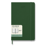 Diář Moleskine 2027 - tvrdé desky, L, týdenní, tmavě zelený Diář Moleskine 2027 - tvrdé desky, L, týdenní, tmavě zelený