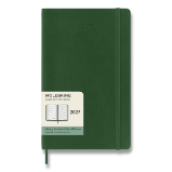 Diář Moleskine 2027 - měkké desky, L, týdenní, tmavě zelený Diář Moleskine 2027 - měkké desky, L, týdenní, tmavě zelený