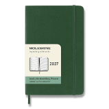 Diář Moleskine 2027 - měkké desky, S, týdenní, zelený Diář Moleskine 2027 - měkké desky, S, týdenní, zelený