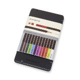 Akvarelové pastelky Moleskine - kovový box - 12 barev