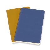 Sešity Moleskine Volant - měkké desky, S, linkované, 2 ks - modrý/ žlutý Sešity Moleskine Volant - měkké desky, S, linkované, 2 ks - modrý/ žlutý