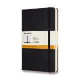 Zápisník Moleskine Expanded - tvrdé desky, L, linkovaný - černý - Bloky, zápisníky Moleskine Zápisník Expanded černý L, linkovaný, tvrdý