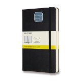 Zápisník Moleskine Expanded - tvrdé desky - L, čtverečkovaný, černý Zápisník Moleskine Expanded - tvrdé desky - L, čtverečkovaný, černý