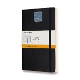 Zápisník Moleskine Expanded - měkké desky, L, linkovaný - černý Zápisník Moleskine Expanded - měkké desky, L, linkovaný - černý