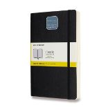 Zápisník Moleskine Expanded - měkké desky - L, čtverečkovaný, černý Zápisník Moleskine Expanded - měkké desky - L, čtverečkovaný, černý