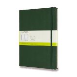 Zápisník Moleskine - tvrdé desky, XL, čistý - tm. zelený Zápisník Moleskine - tvrdé desky, XL, čistý - tm. zelený