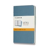 Sešity Moleskine Cahier, S, linkované, 3 ks - tm. tyrkysové Sešity Moleskine Cahier, S, linkované, 3 ks - tm. tyrkysové
