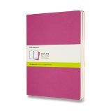 Sešity Moleskine Cahier, XL, čisté, 3 ks - tm. růžové - Sešity Moleskine: Sešity 3 ks čisté růžové XL