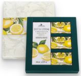 Dárkové balení tří mýdel 50 g Limone a sprchového gelu