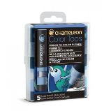 Set Chameleon Color Tops, 5ks - modré tóny Set Chameleon Color Tops, 5ks - modré tóny