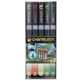 Set Chameleon tónovací fixy, 5ks - přírodní tóny Set Chameleon tónovací fixy, 5ks - přírodní tóny
