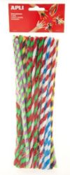 APLI modelovací drátky Twist 30 cm - mix kroucených barev 50 ks APLI modelovací drátky Twist 30 cm - mix kroucených barev 50 ks