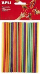 APLI špejle dřevěné 150 x 5 mm - mix barev 25 ks - Kreativní sady a materiály APLI špejle dřevěné 150 x 5 mm - mix barev 25 ks